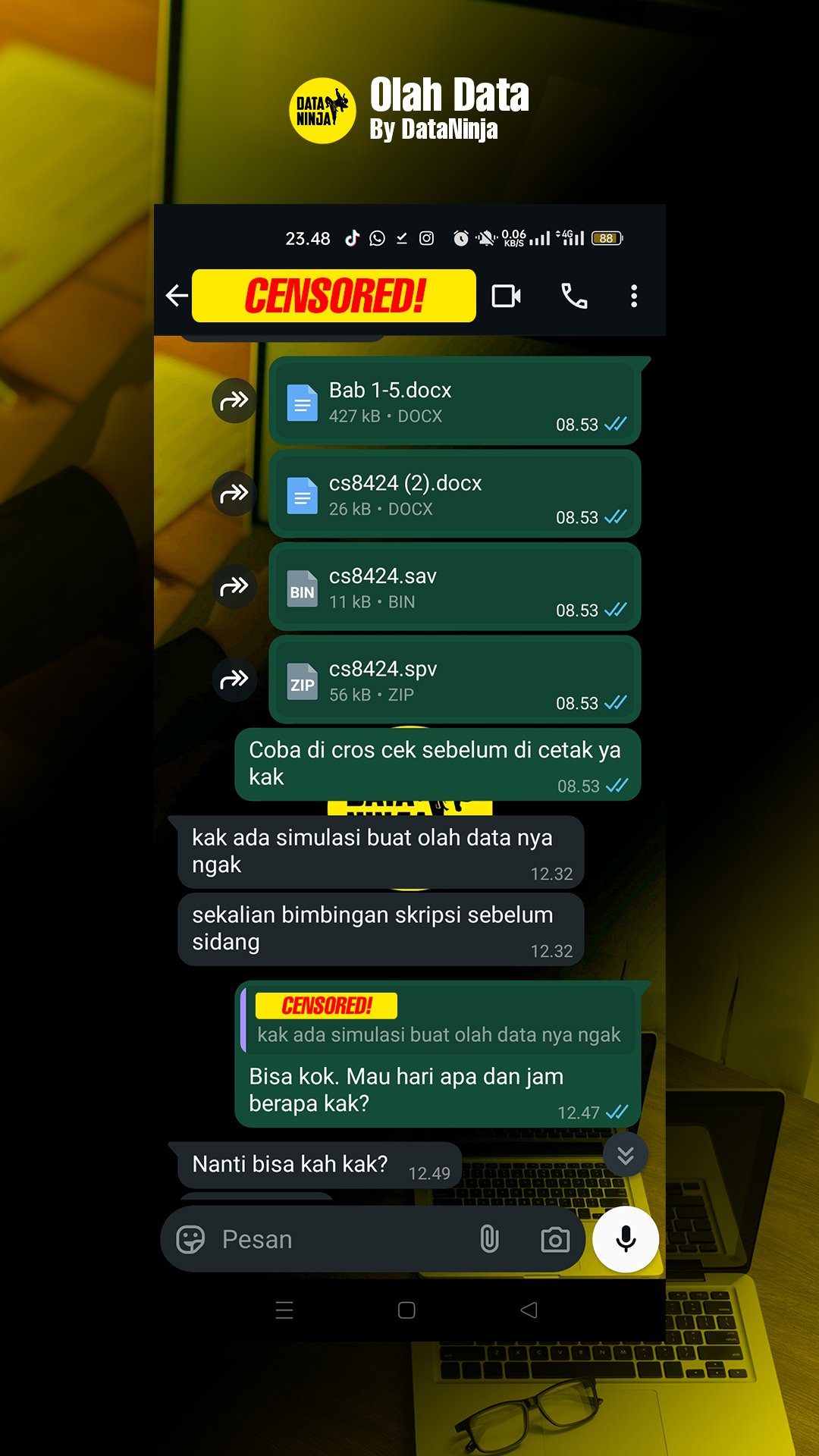 Testimoni olah data Data Ninja 3